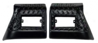 Body Armor Front Fender Corner Kit Pair, Plastic