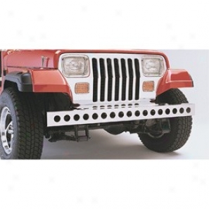 Bumper, Front With Holes Stainless Steel