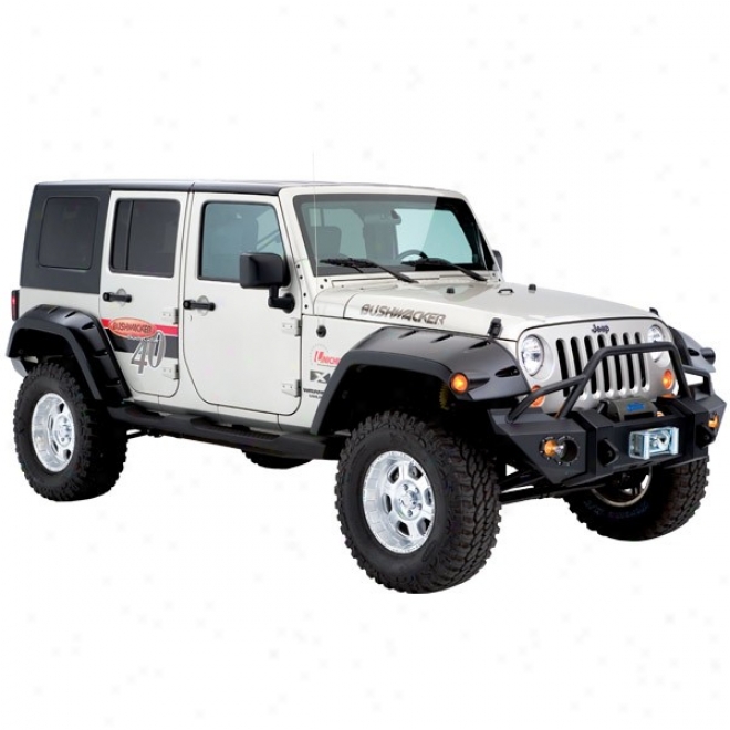 Bushwacker Fender Flares Pocket Style Rear Pair 4 Door