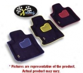 Catch-all Xracing Floor Liners Rear Seat Blaco/yellow