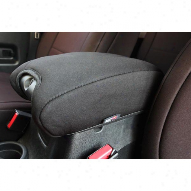 Center Console Armrest Pad, Black Neoprene