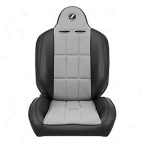 Corbeau Baja Rs Suspension Seat, Black Vinyl/grey Cloth (pair