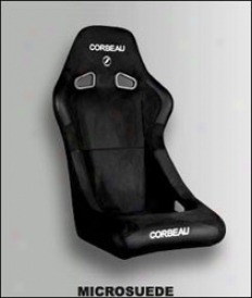 Corbeau Forza Fixed Again Seat Black Micro-suede (pair)