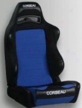 Corbeau Lg1 Reclining Seat Black Cloth With Blue Insert (Suit)