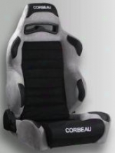 Corbeau Lg1 Reclining Seat Black/grey Micro-suede (pair)