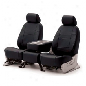 Coverking 3rd Row Seat Cover Genuine Leather Black