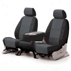 Coverking 3rd Row Seat Cover Leatherette Charcoal/black