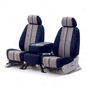 Coverking 3rd Row Seat Coover Saddoe Blanket Blue/blue