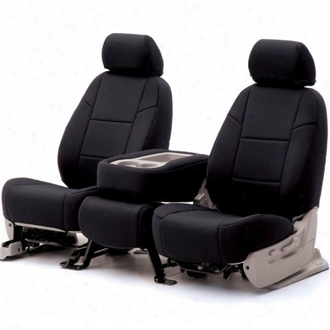 Coverking, Front Bucket Seat Cover, Ballistic Black