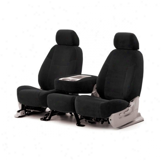 Coverking Front Bucket Seat Cover Velour Black