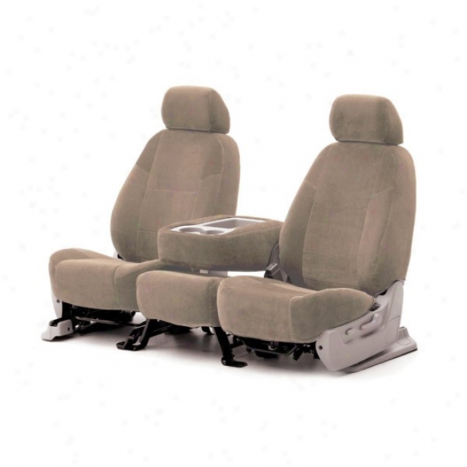 Coverking Front Bucket Seat Clothe Velour Tan