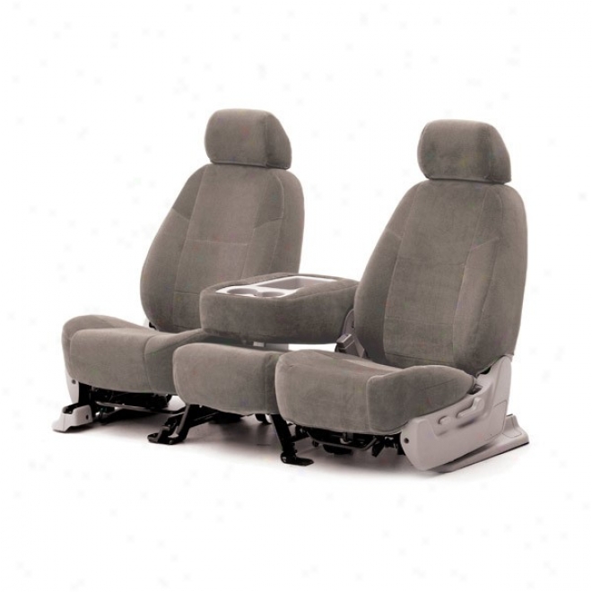 Coverking Front Bucket Seat Cover Velour Taupe