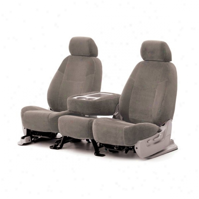 Coverking Front Highback Bucket Seat Cover Velour Taupe