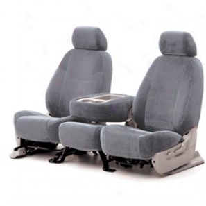 Coverking Front Highback Bucket Seat Cover Velour Gray