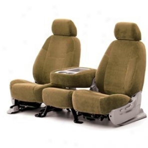 Coverking Front Highback Bucket Seat Cover Velour Tan