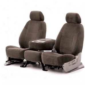Coverking Front Highback Bucket Seat Cover Velour Dark Taupe