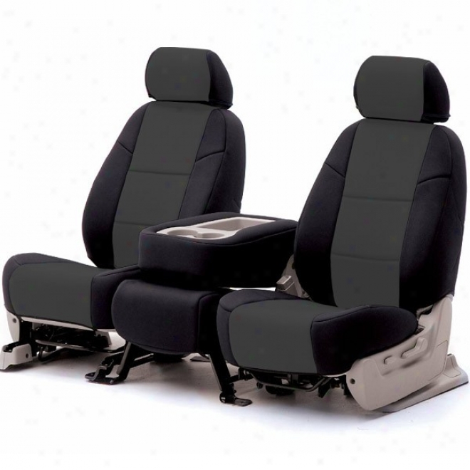Coverking Front Seat Cover Neoprene Charcoal/black