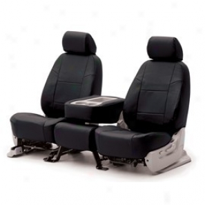Coverking Mean Row Seat Cover Genuine Leather Black
