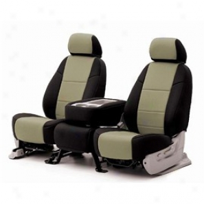 Coverking Middle Row Seat Cover Neoprene Tan/black