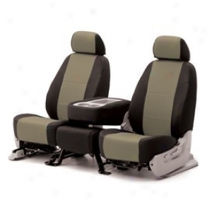 Coverking Middle Row Seat Cover Spacer Ensnare Taupe/black