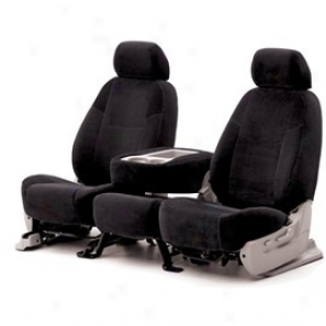 Coverking Middle Row Seat Cover Velour Black