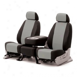 Coverking Rear 60/40 Split Bench Seat Cover Spacer Ensnare Gray/black