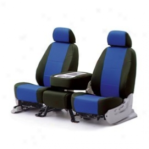 Coverking Rear 60/40 Split Bench Seat Cover Spacer Mesh Blue/black