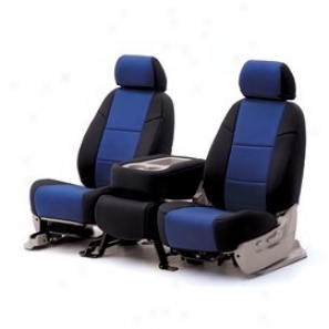 Coverking Rear Bench Seat Cover Neoprene Blue/black