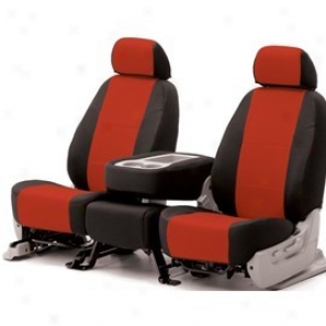 Coerking Rea Solid Bench Seat Cover Spacer Mesh Red/black
