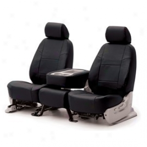 Coverking, Seat Cover, Rear 60/40 Split Bench, (genuine Leather - Black)