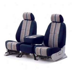 Coverking, Seat Cover, Rear 60/40 Split Bench, (saddle Blanket - Blue On Blue)