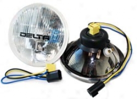 "delta H4 Hi/lo Xenon Headlight Kit 7"" W/h13 Adapters"