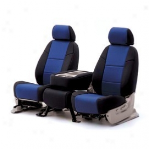 Economy Coverking Rear Seat Cover Neoprene Black/blue