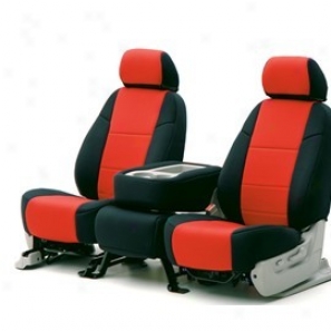Economy Coverking Rear Seat Shelter With Logo Ne0prene Black/red