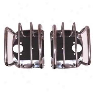 Euro Tail Light Guard Pair, Stainless