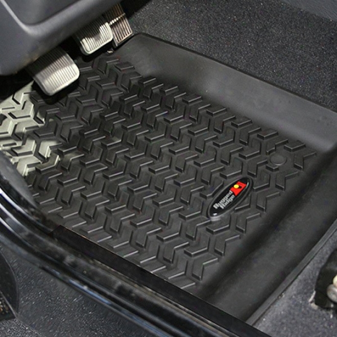 Floor Liner All Terrain Front Pair Black Ruggee Ridge