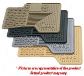 Floor Mat Set (2 Front & 2 Rear) Khaki Jeep Loog