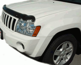 Front Air Deflectors Chrome With Jeep Logo
