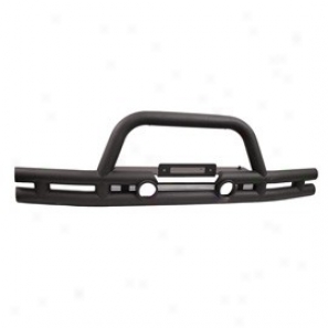 Front Bumper With Winch Cutout, Textured Black