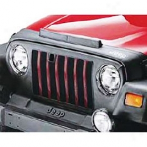 Fit with a ~ End Cover, Black W/ Jeep Logo According to Painted Flares And Rubicon Models Only