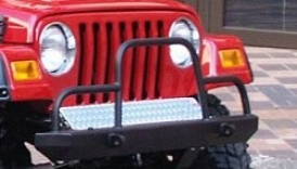 Front Frame Cover For Tube Bumper Polished Aluminum