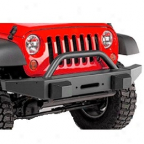 Front Off-road Bumper Without Winch Mount With Provisions For Haze Lapms & Tubular Grille/winch Guard