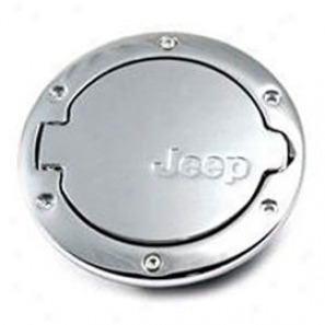 Fuel Door, Chrome W/ Jeep Logo