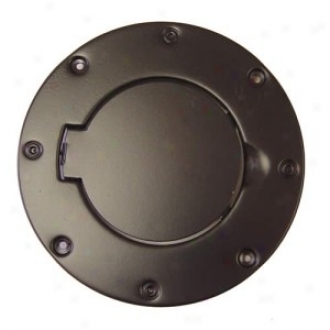 Fuel Door Non-locking Black Painted Aluminum