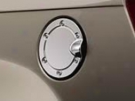 Fuel Filler Door, Chromed Aluminum