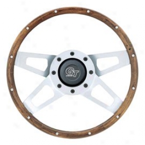 Grant Challenger Series Wheel - Hardwood/silver