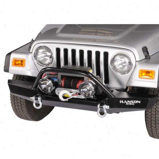 "hanson Offroad 60"" Front Bumper With Winch Guard, Powder Coated Black"