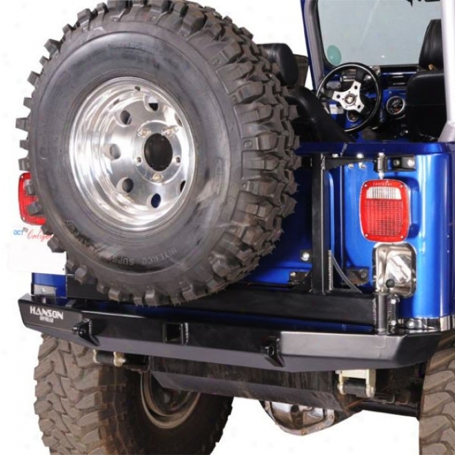 Hanson Offroad Rear Axis Full glass Withtire Carrier & Mounting Bracket Kit, Powder Coated Blacj