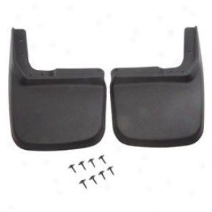 Husky Custom Molded Mud Guards, Rear, Black