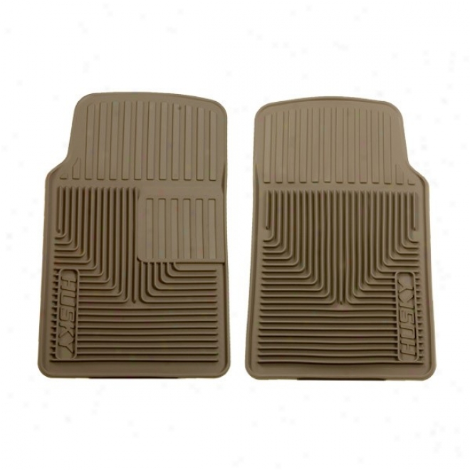 Husky Hd Front Prevail over Mat, Tan (pair)